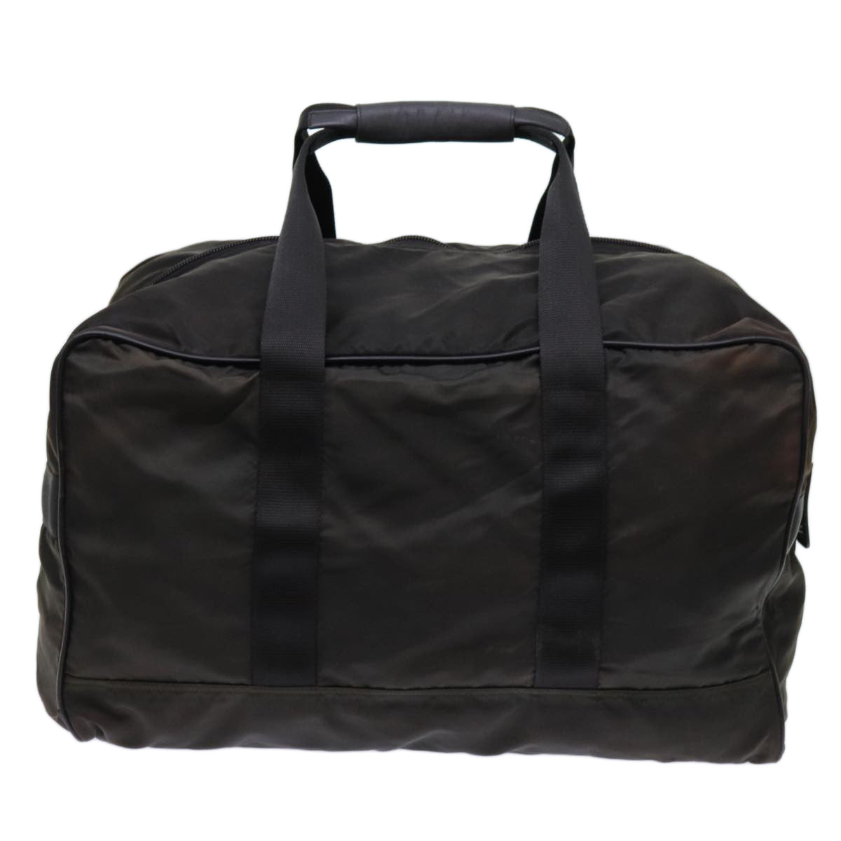 PRADA Boston Bag Nylon Brown bs13014
