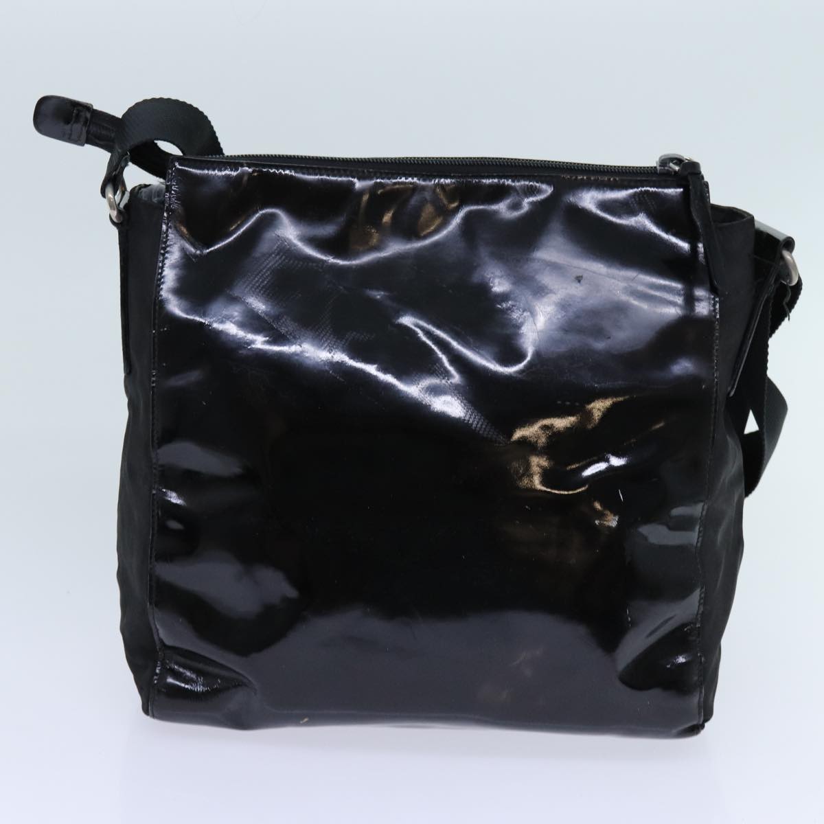 PRADA Celine Chain Shoulder Bag Leather 3Set Black bs13019