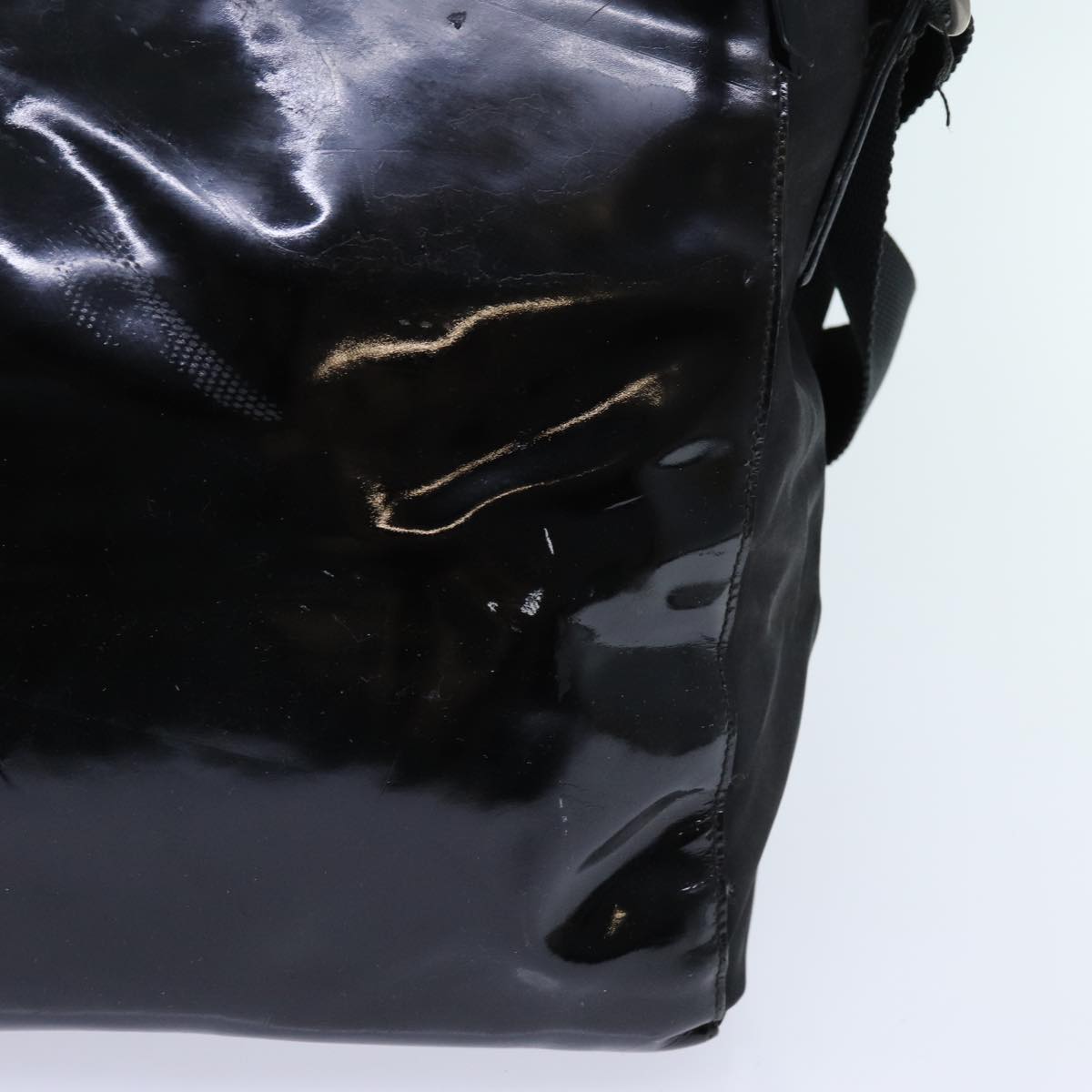PRADA Celine Chain Shoulder Bag Leather 3Set Black bs13019