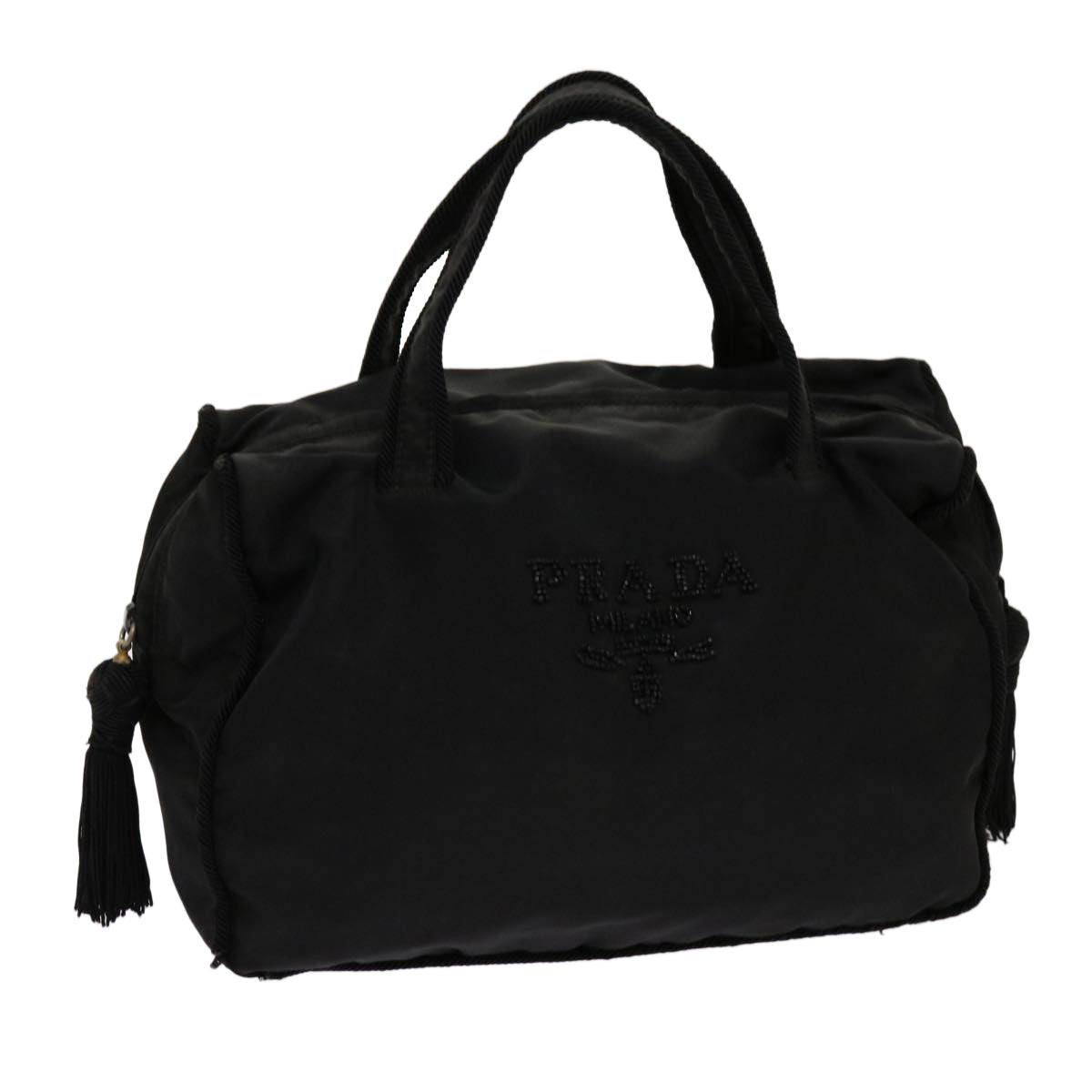 PRADA Hand Bag Nylon Black bs13129
