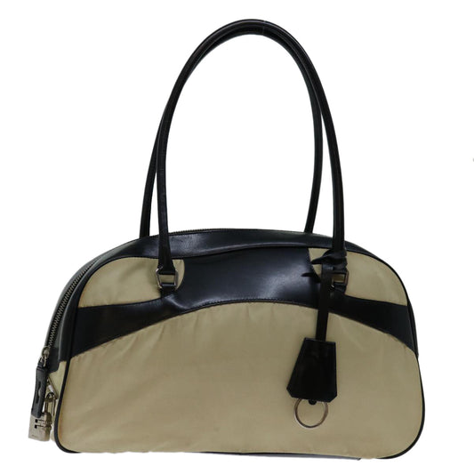 PRADA Shoulder Bag Nylon Beige  bs13135