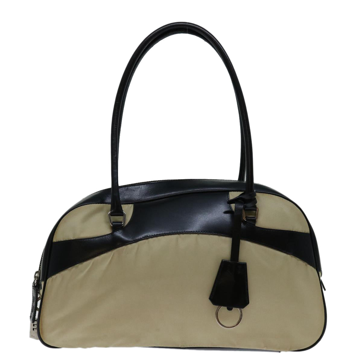 PRADA Shoulder Bag Nylon Beige  bs13135