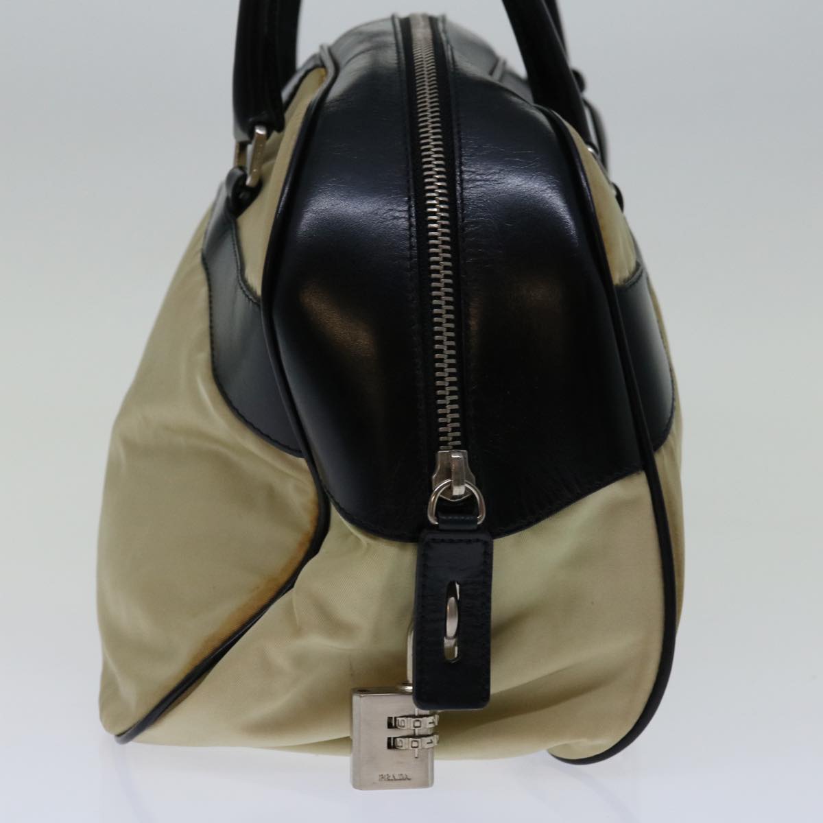 PRADA Shoulder Bag Nylon Beige  bs13135