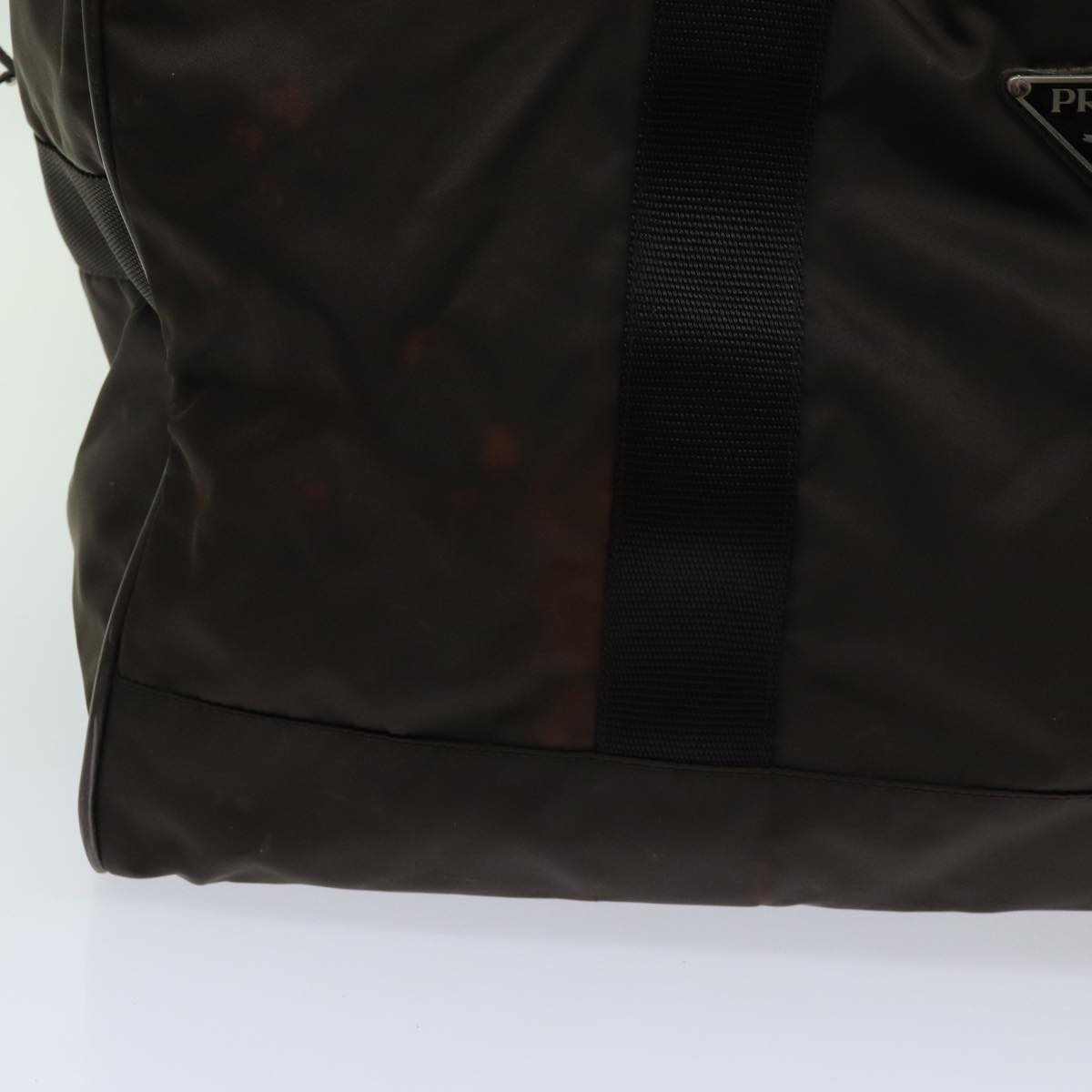 PRADA Boston Bag Nylon Brown bs13145