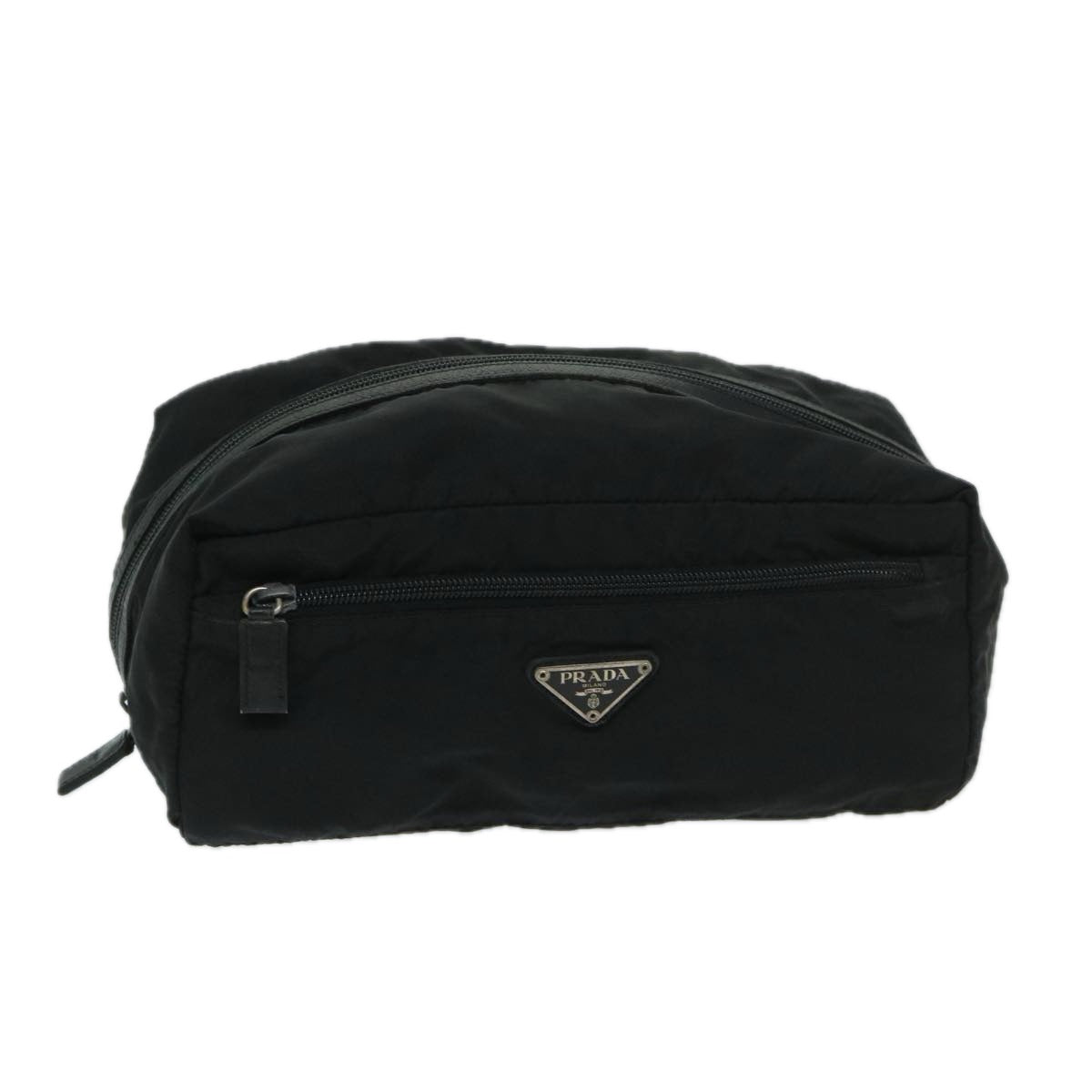 PRADA Clutch Bag Nylon Black  bs13151