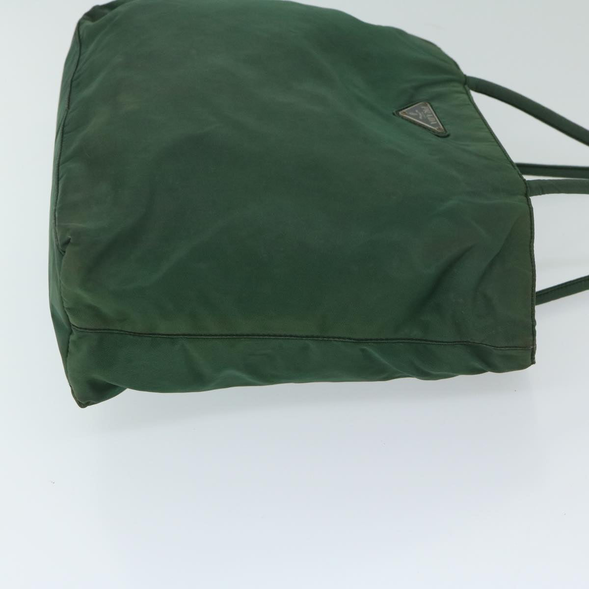 PRADA Hand Bag Nylon Green  bs13153