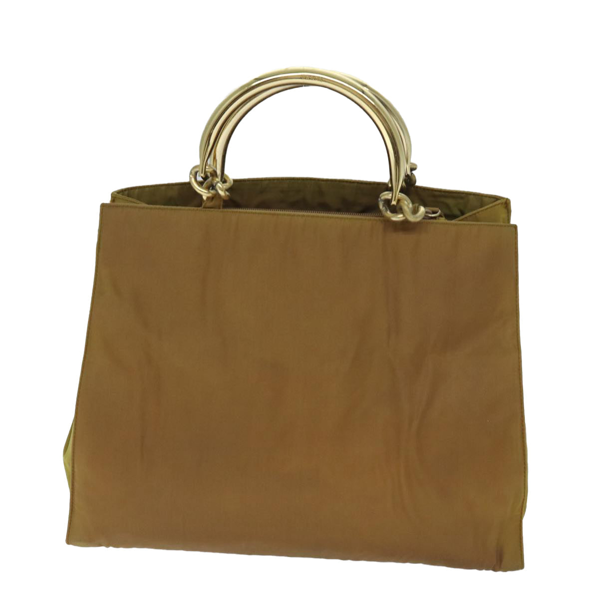 PRADA Hand Bag Nylon Brown bs13204