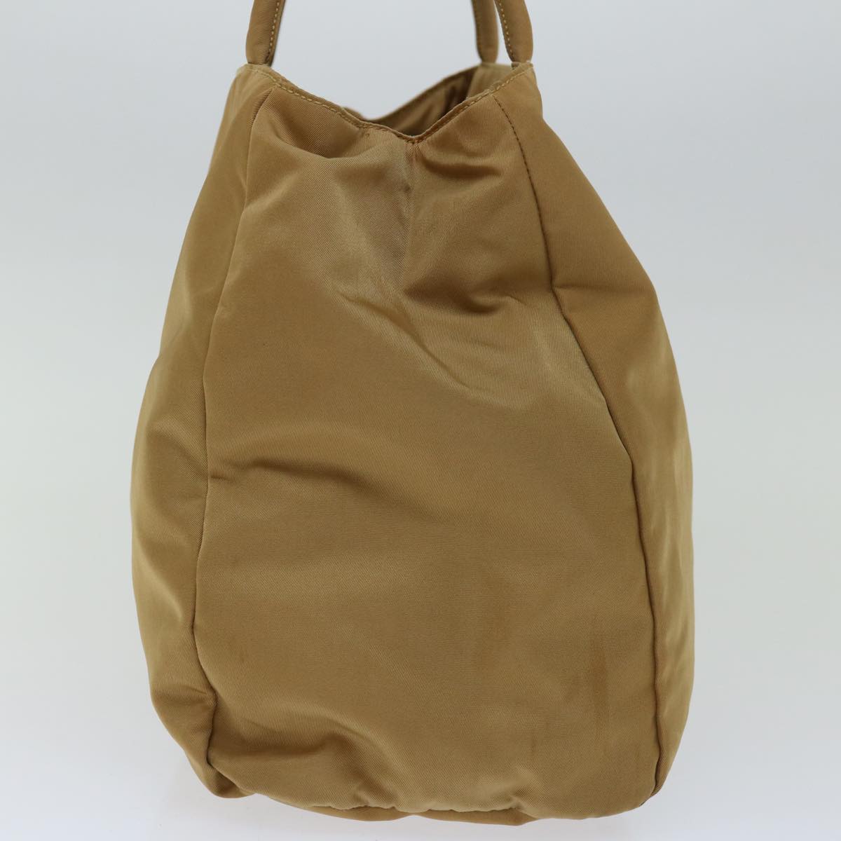 PRADA Hand Bag Nylon Beige bs13209