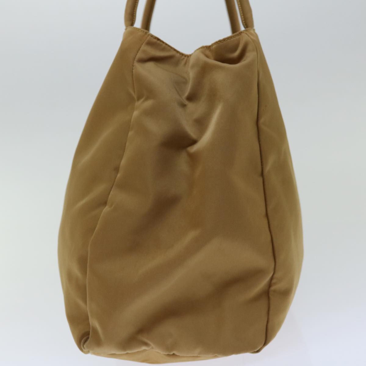 PRADA Hand Bag Nylon Beige bs13209