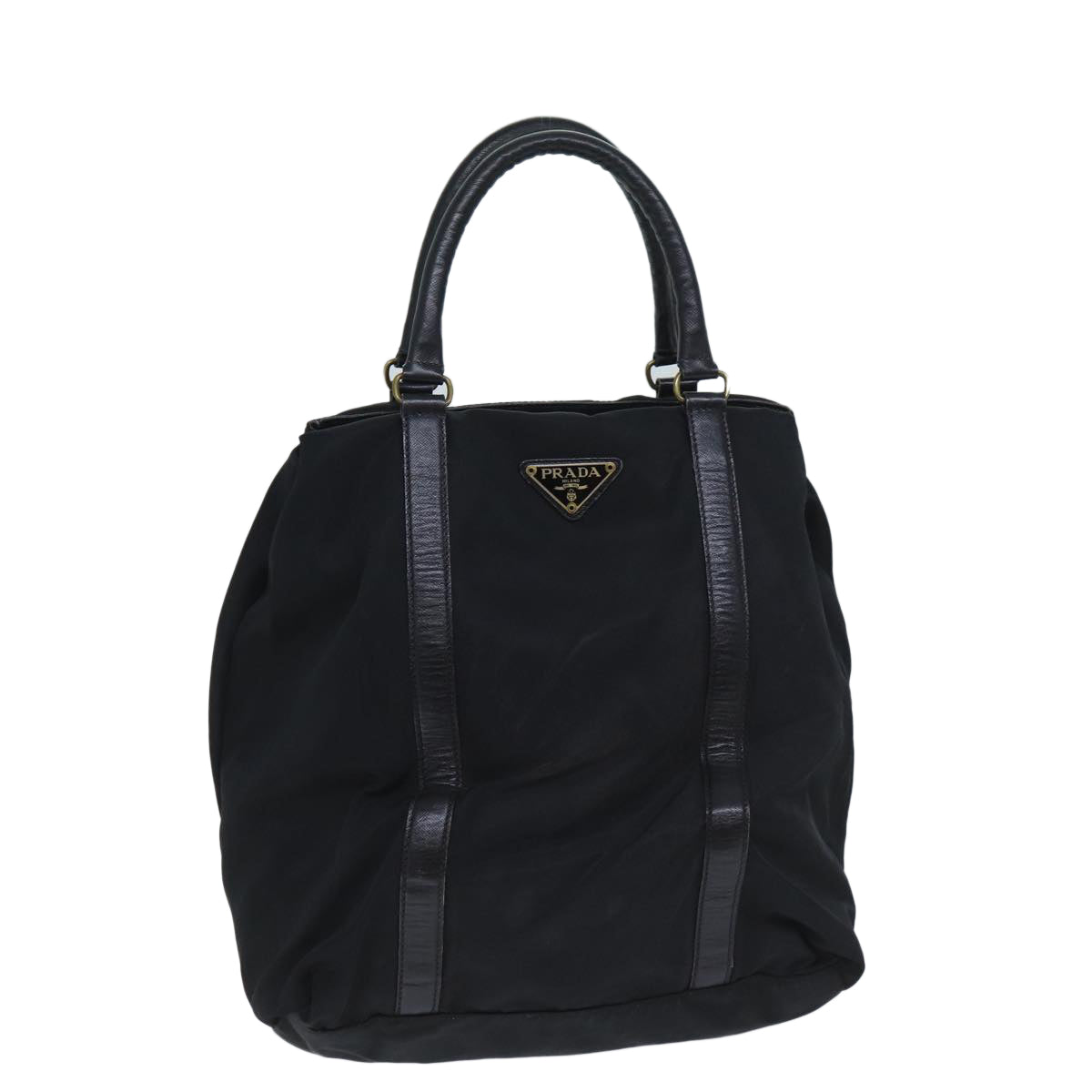 PRADA Hand Bag Nylon Black bs13283