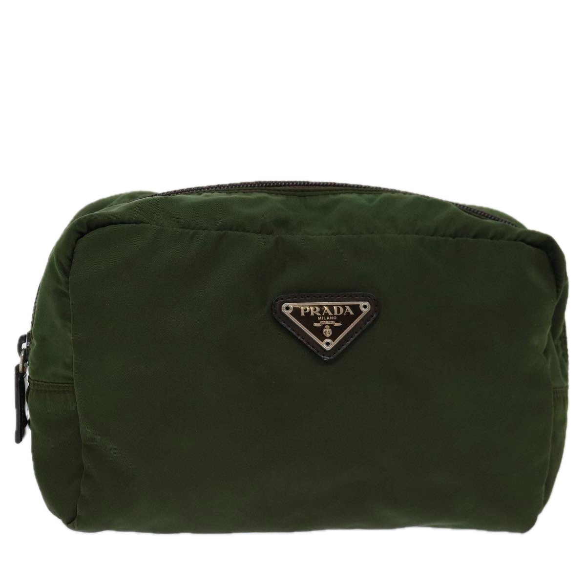 PRADA Pouch Nylon Khaki bs13296