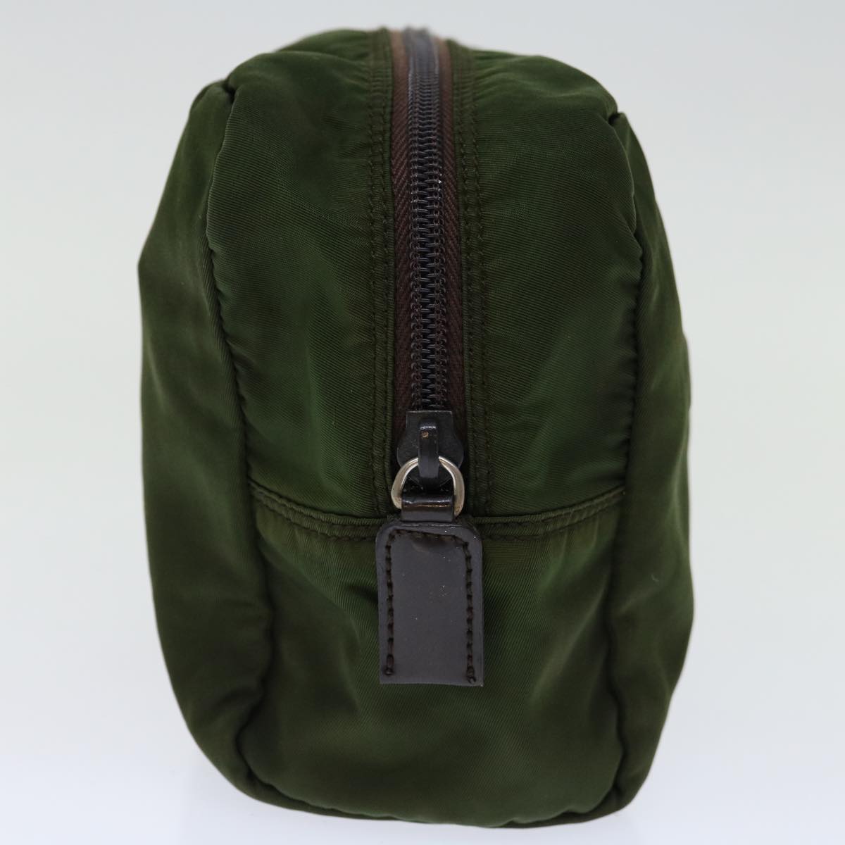 PRADA Pouch Nylon Khaki bs13296