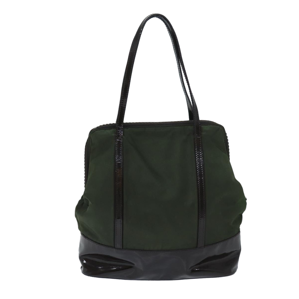 PRADA Hand Bag Nylon Khaki bs13301