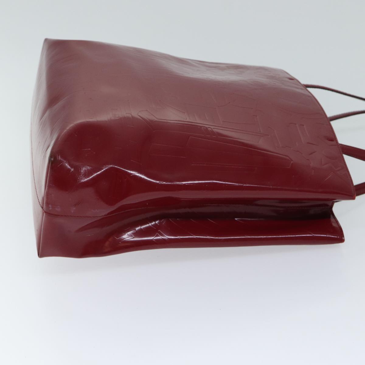 PRADA Tote Bag Patent leather Red bs13314