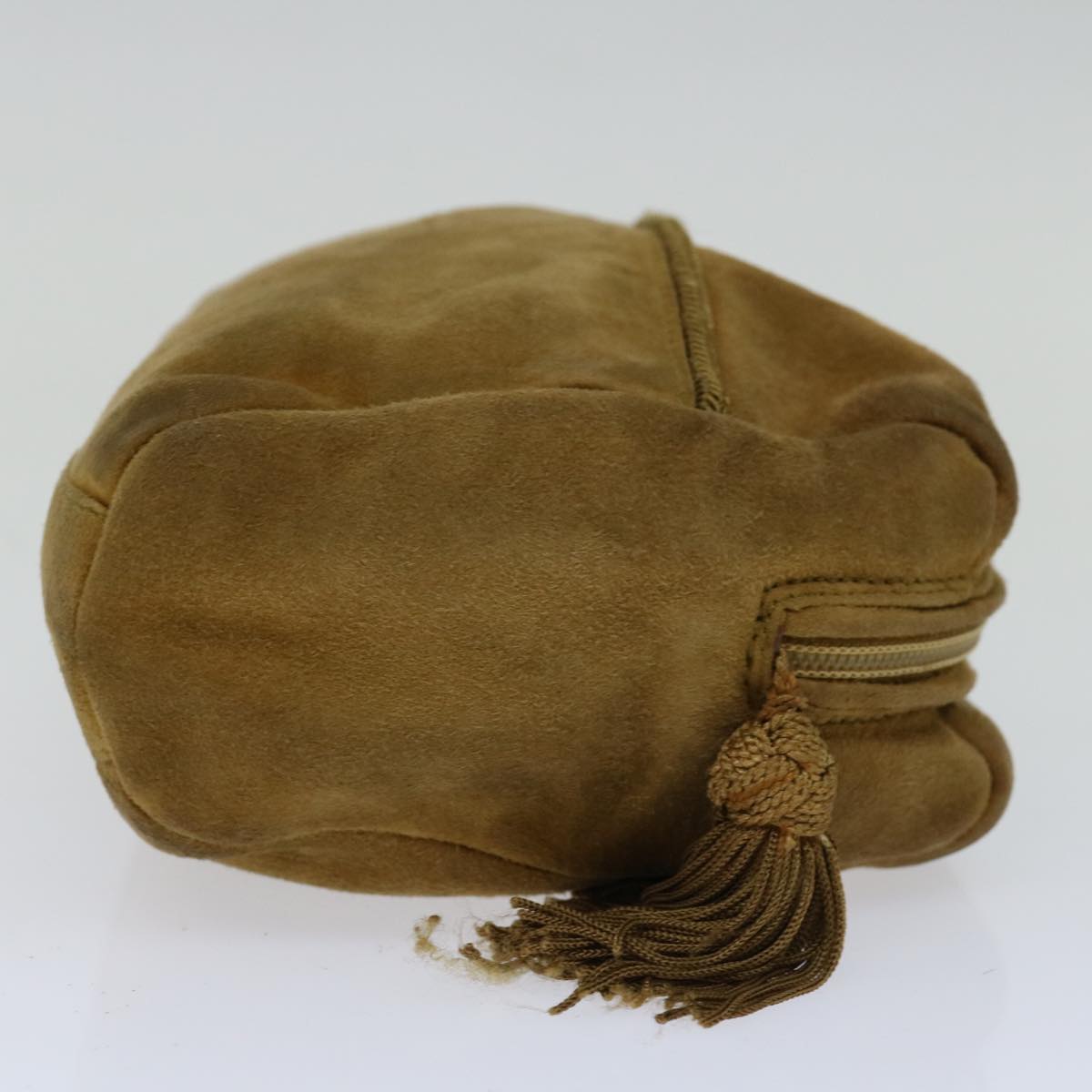 PRADA Pouch Suede Beige bs13319