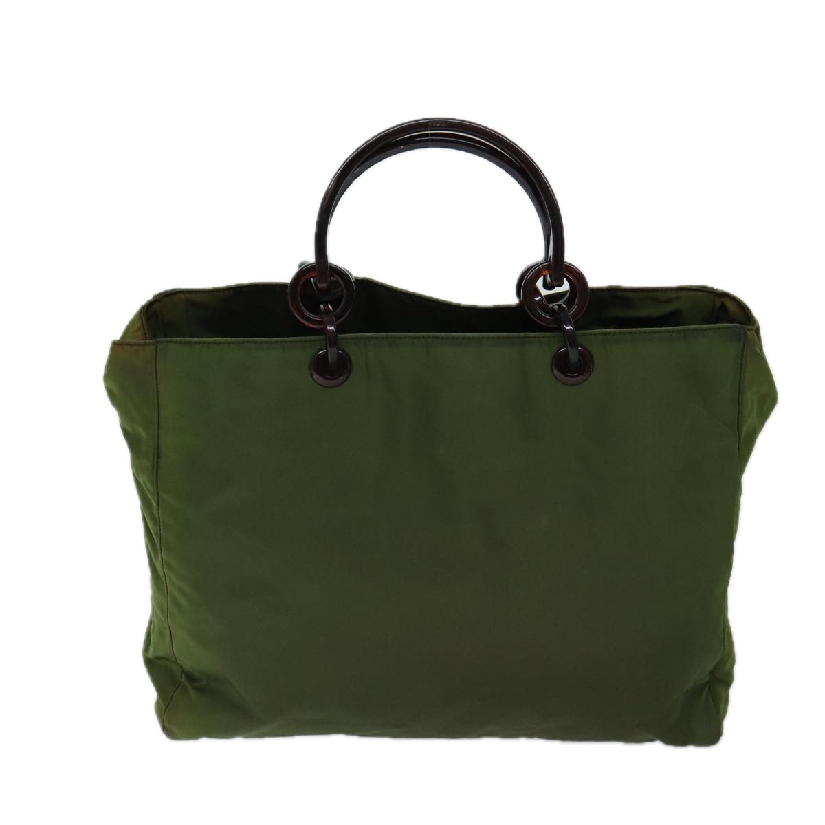PRADA Hand Bag Nylon Khaki bs13320