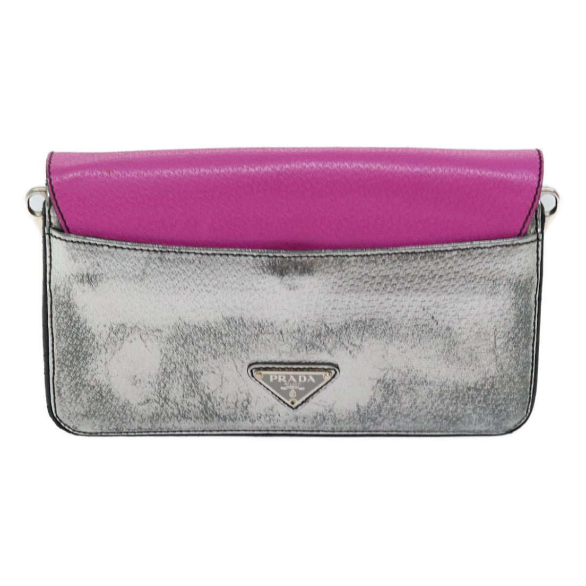 PRADA Shoulder Bag Leather Pink bs13330