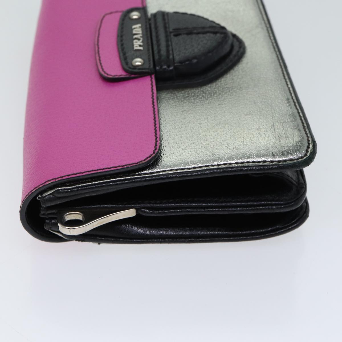 PRADA Shoulder Bag Leather Pink bs13330