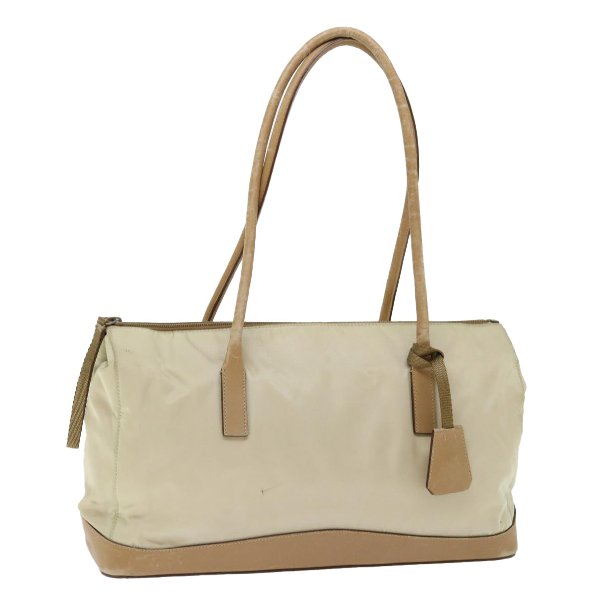 PRADA Shoulder Bag Nylon Beige bs13402