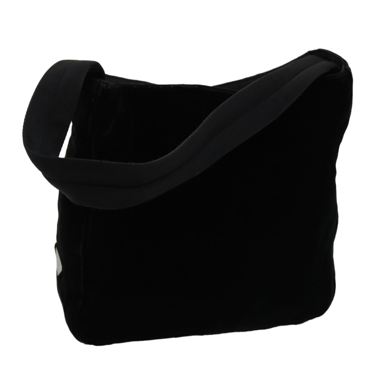 PRADA Shoulder Bag Velor Black bs13411