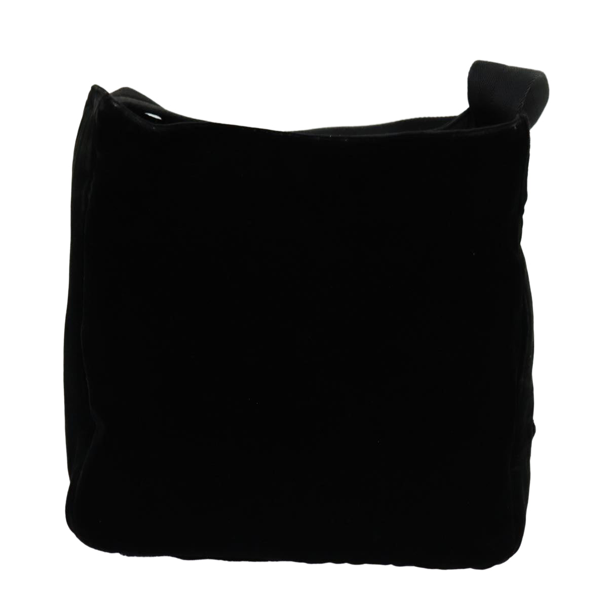 PRADA Shoulder Bag Velor Black bs13411