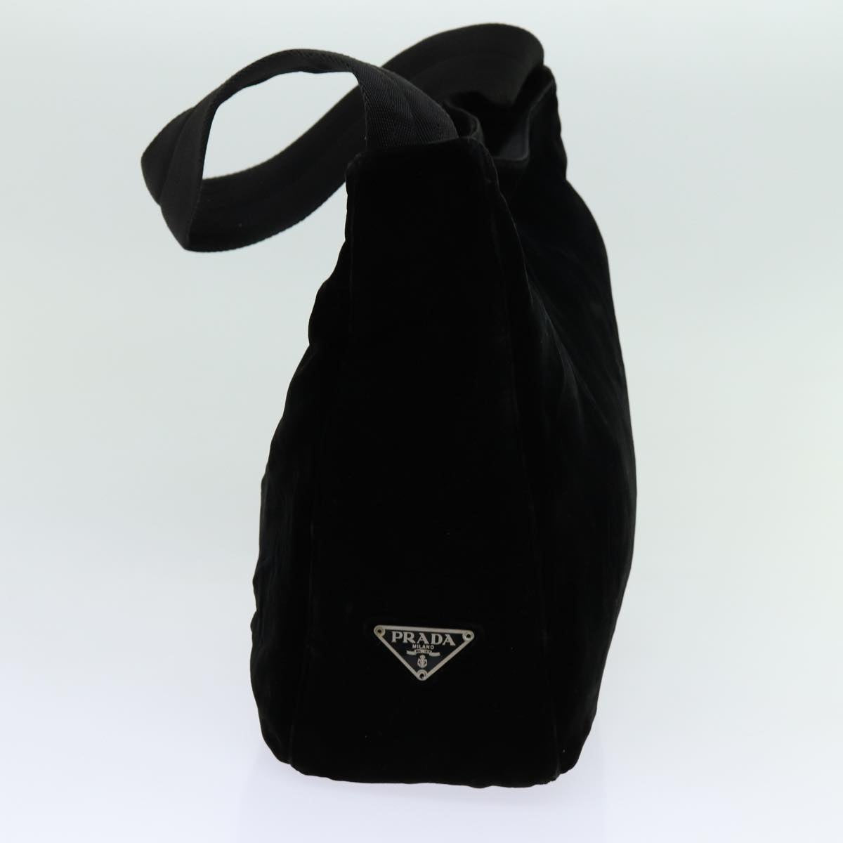 PRADA Shoulder Bag Velor Black bs13411