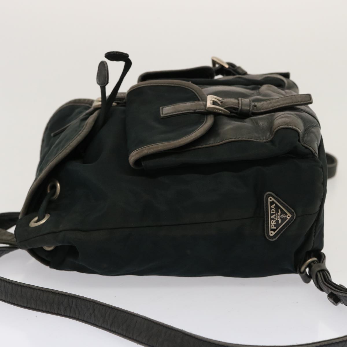 PRADA Backpack Nylon Green bs13480
