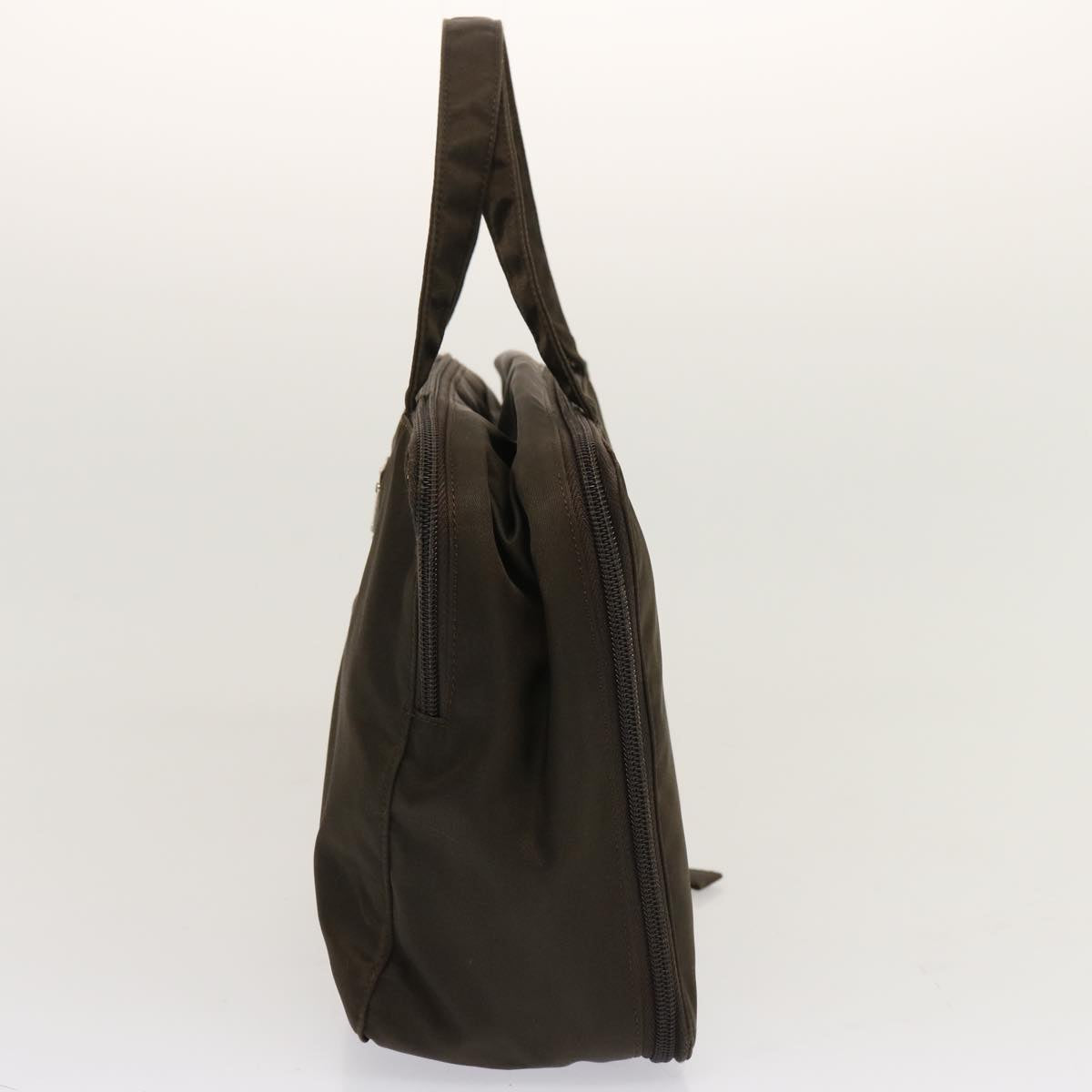 PRADA Hand Bag Nylon Brown bs13481