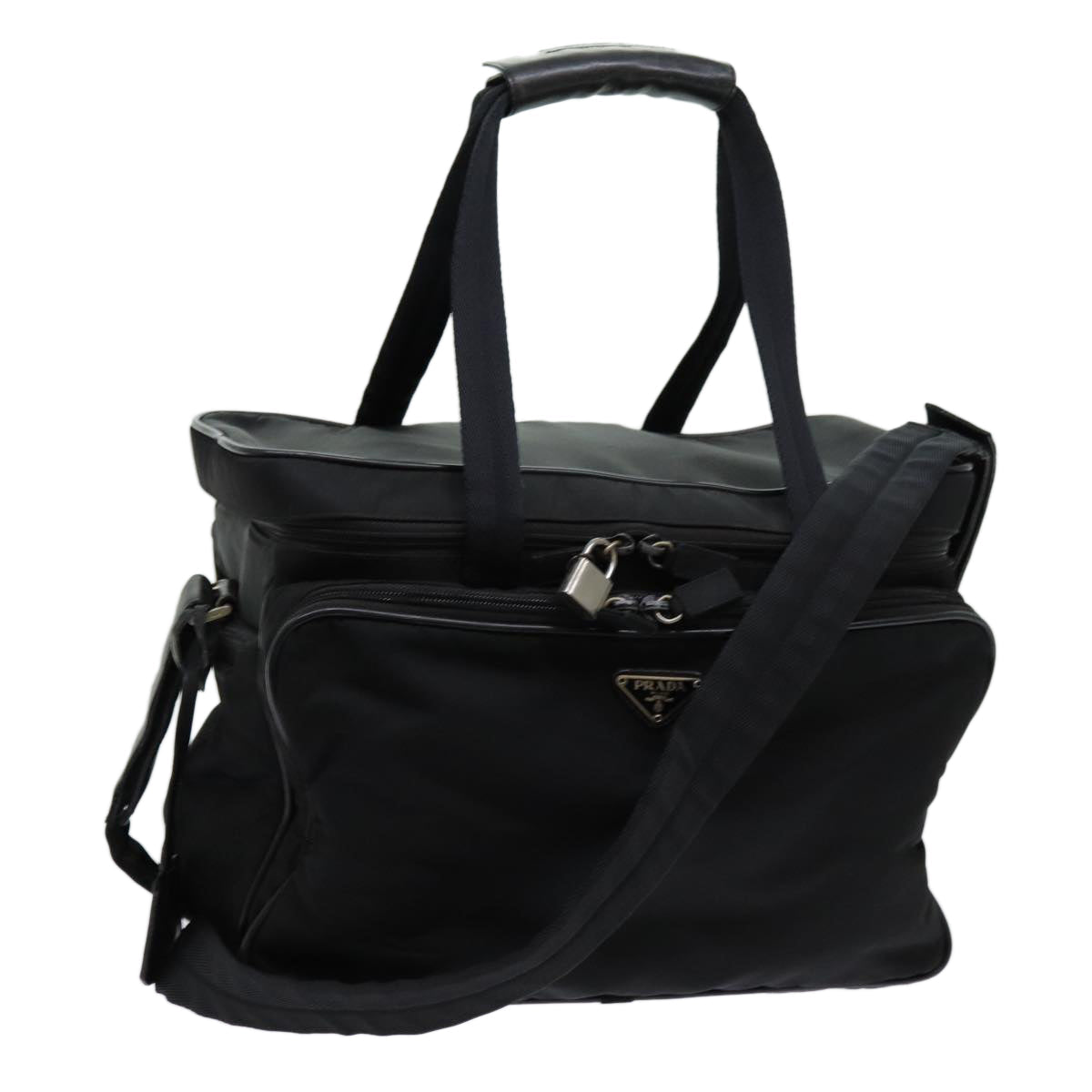 PRADA Shoulder Bag Nylon Black bs13490