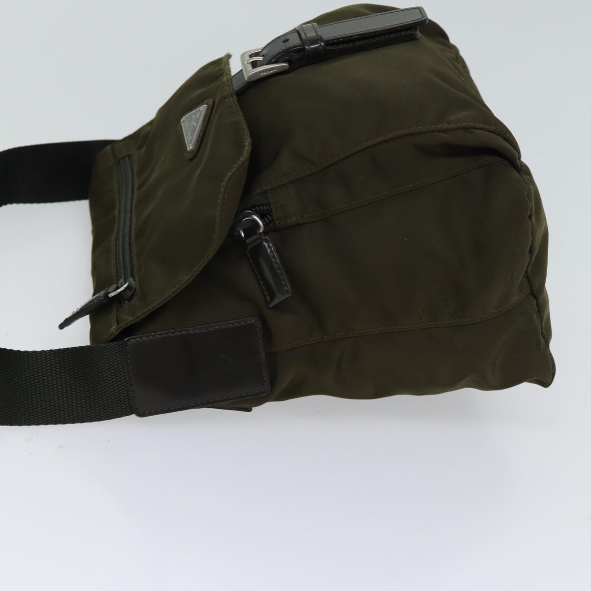PRADA Shoulder Bag Nylon Khaki bs13555