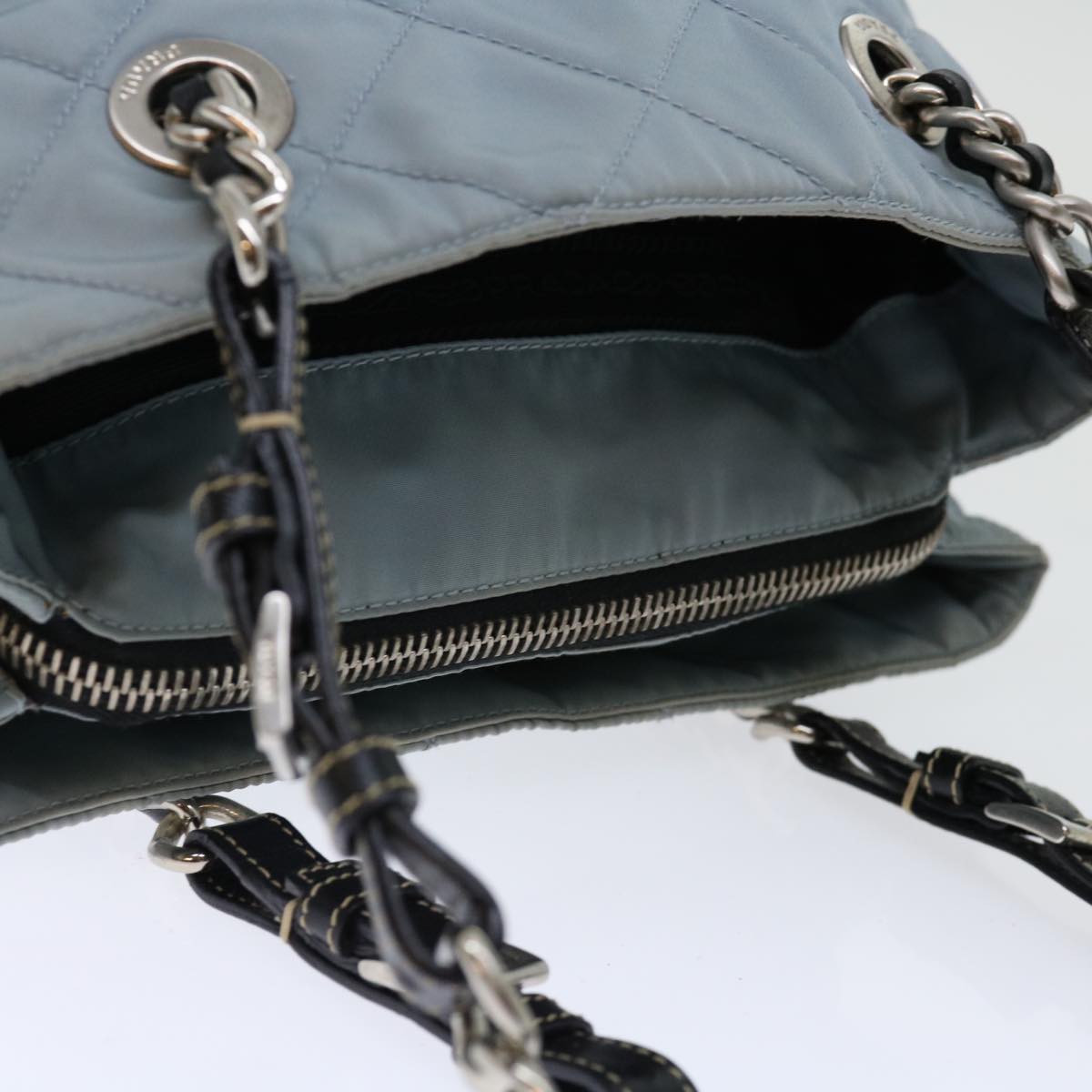 PRADA Shoulder Bag Nylon Blue bs13564