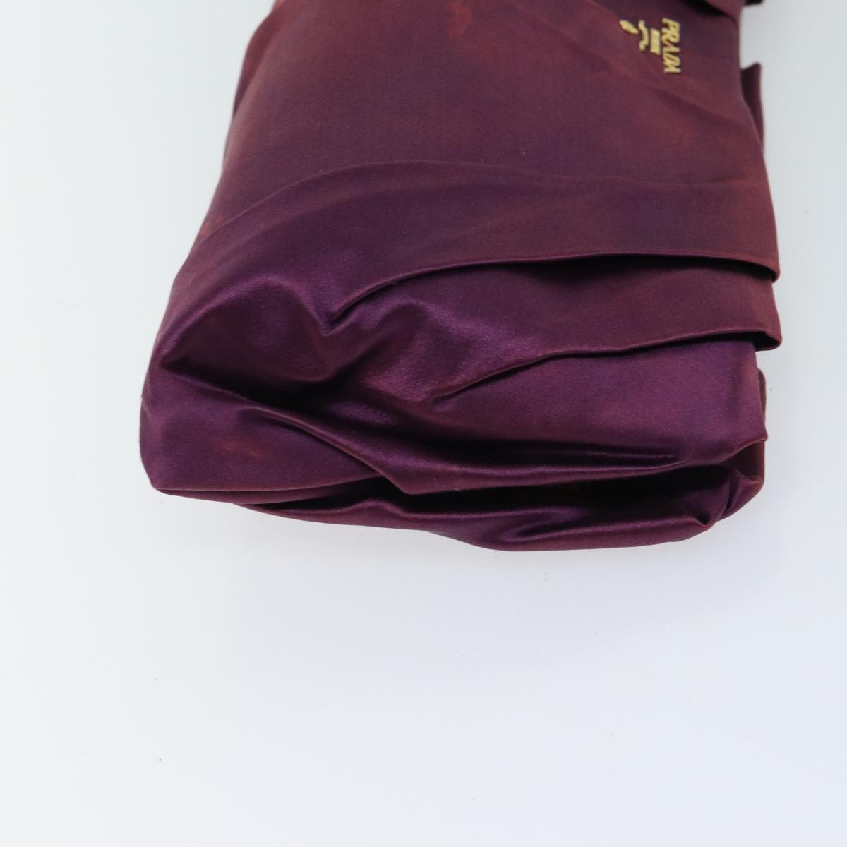 PRADA Clutch Bag Satin Purple bs13567