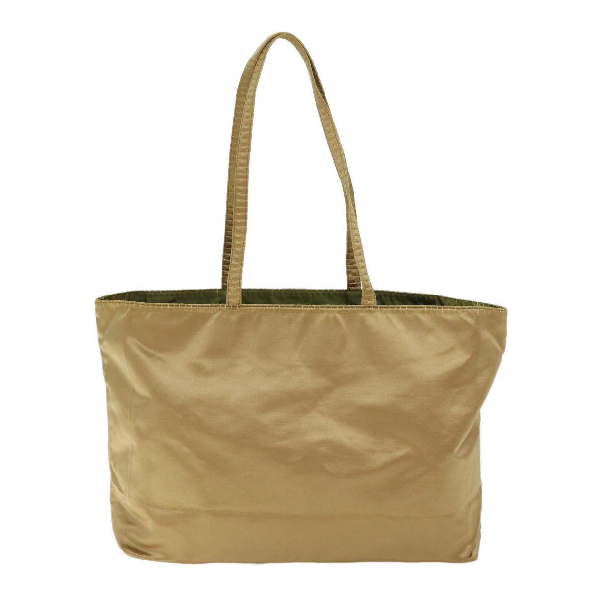 PRADA Tote Bag Satin Gold bs13574
