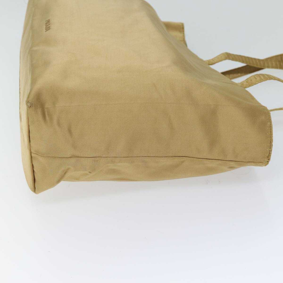 PRADA Tote Bag Satin Gold bs13574