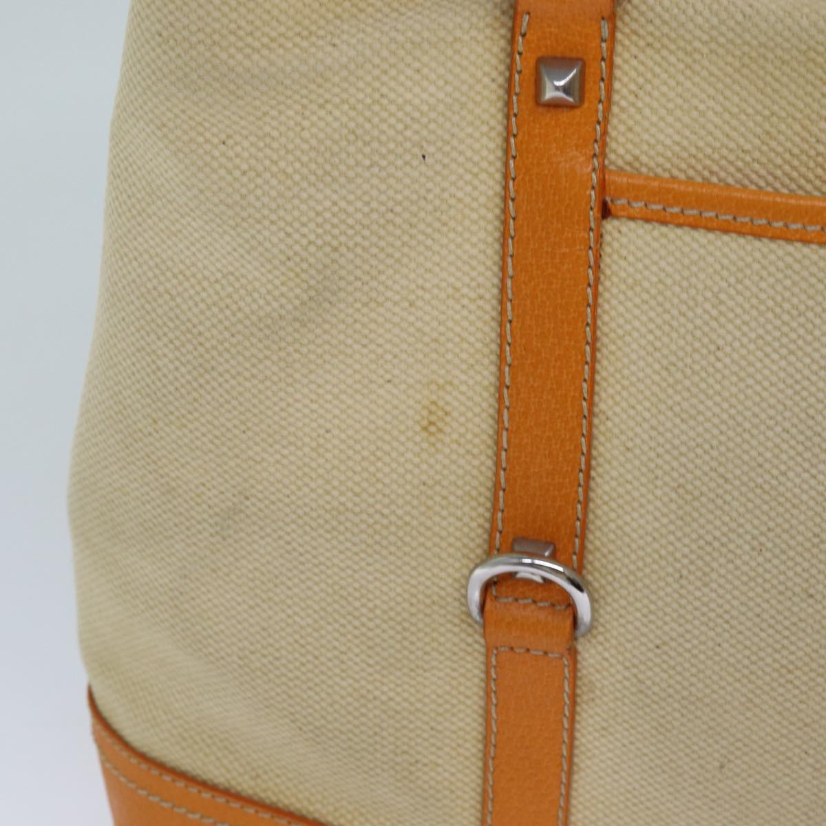 PRADA Tote Bag Canvas Beige bs13614