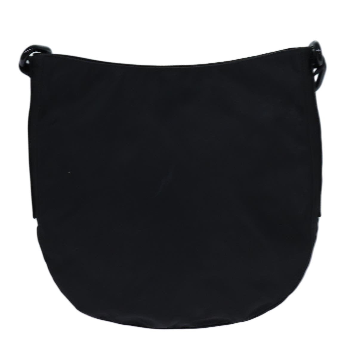 PRADA Chain Shoulder Bag Nylon Black bs13646