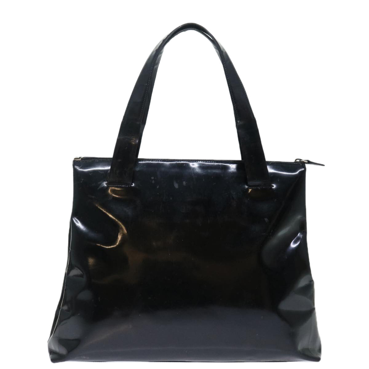 PRADA Tote Bag Enamel Black bs13660