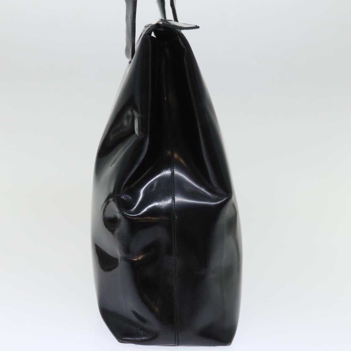 PRADA Tote Bag Enamel Black bs13660