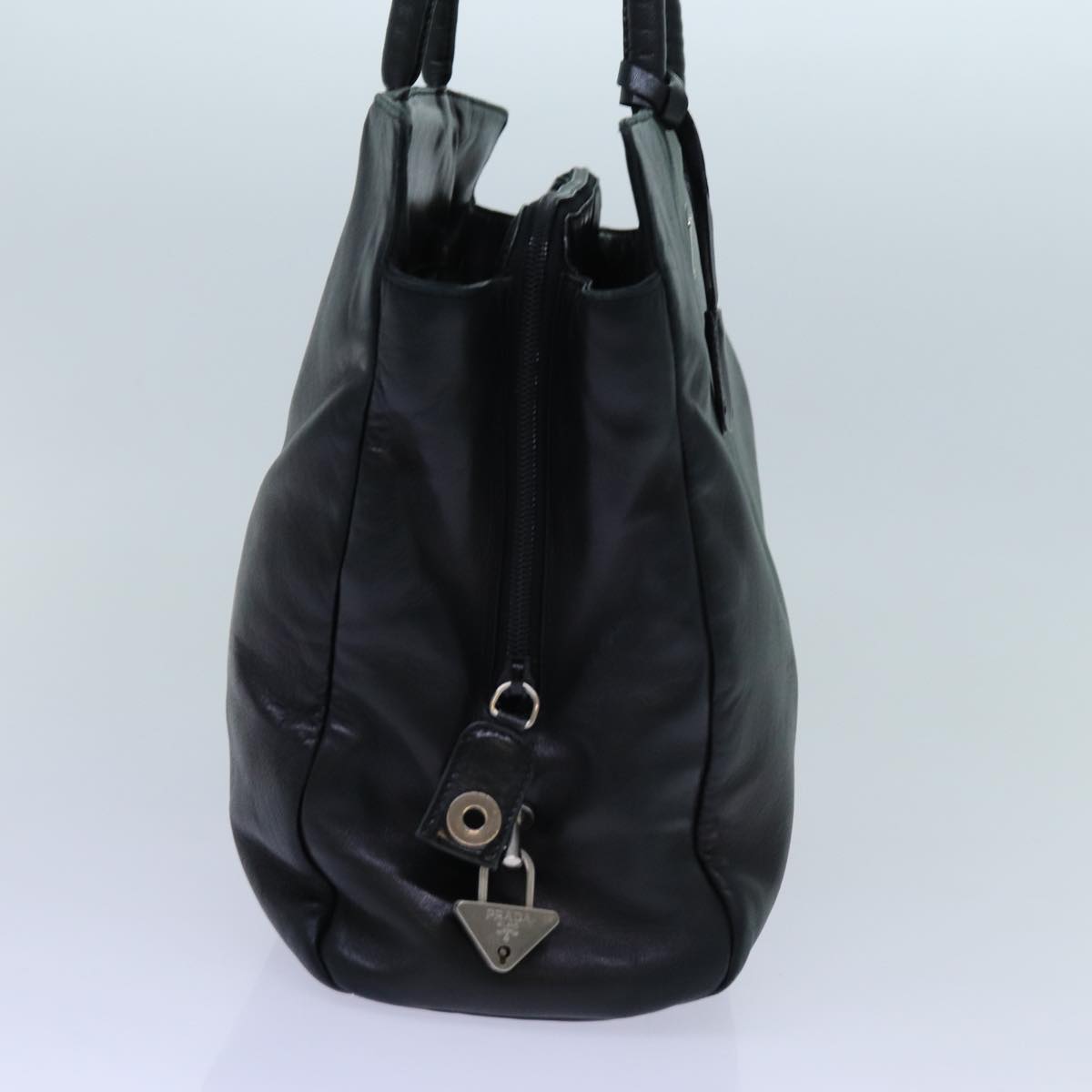 PRADA Tote Bag Leather Black bs13666