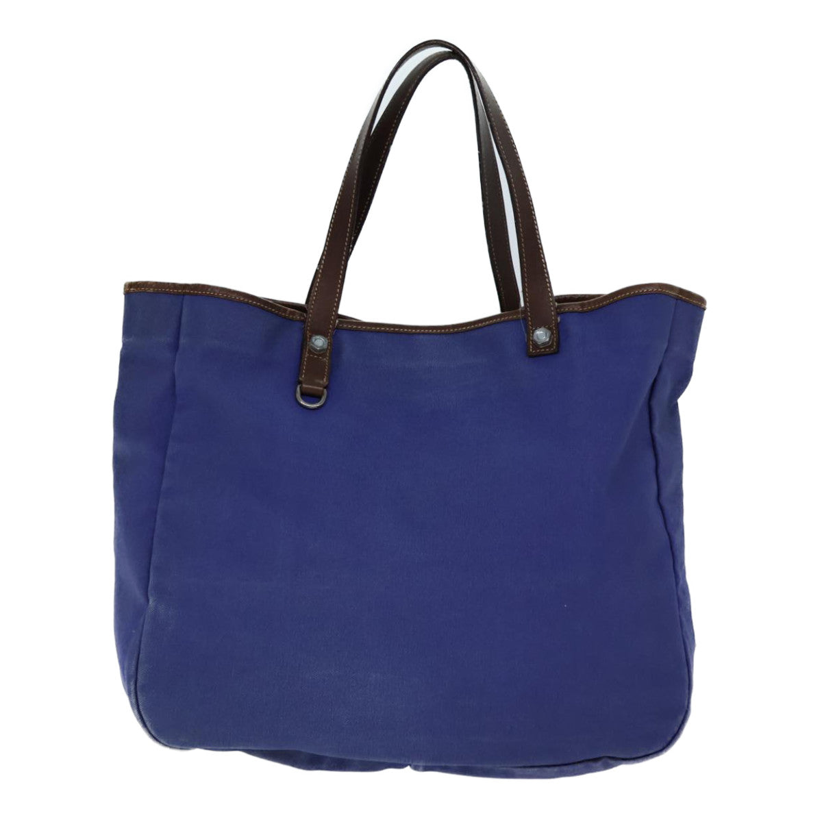 PRADA Tote Bag Canvas Blue bs13700