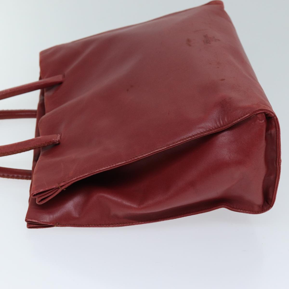 PRADA Hand Bag Leather Red bs13722