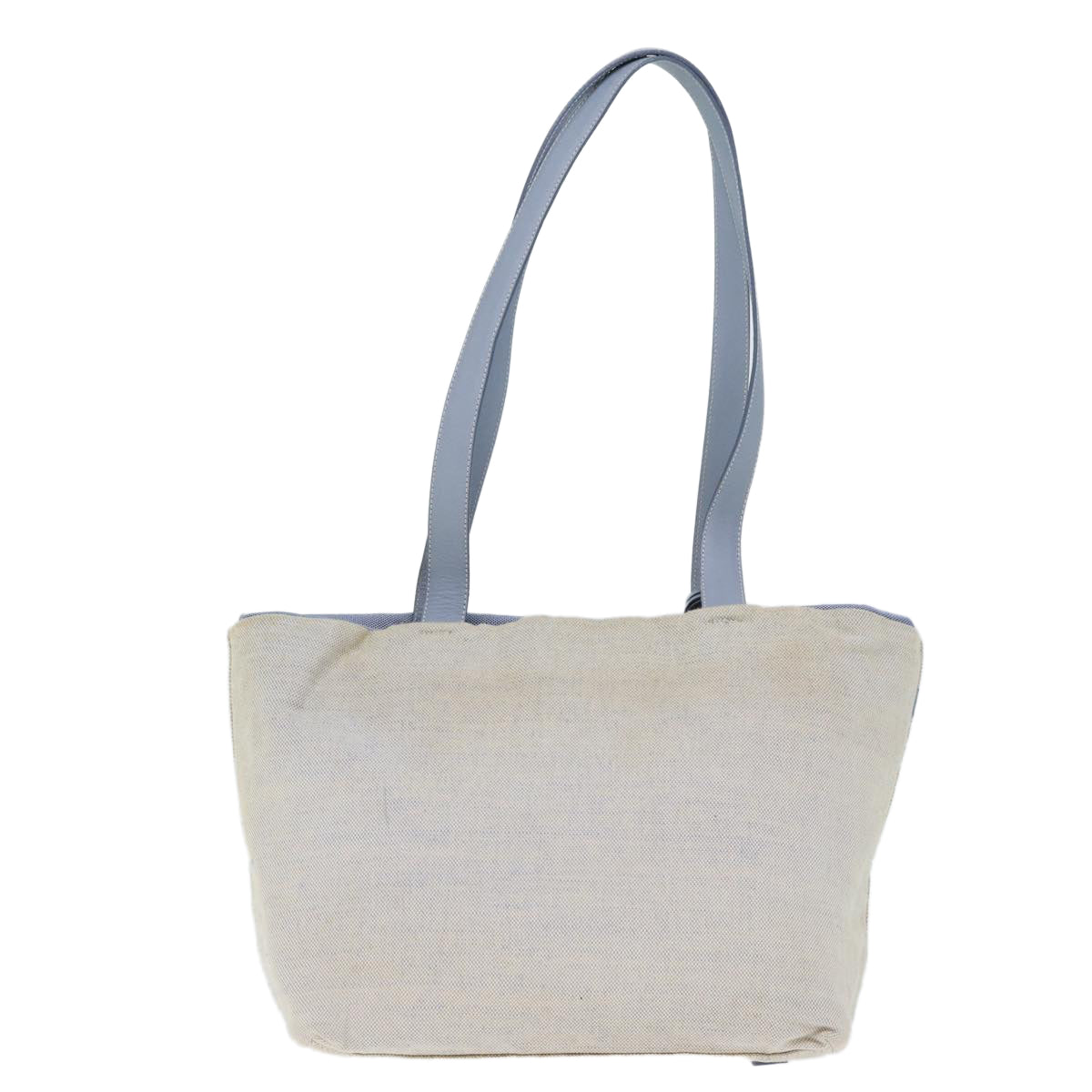 PRADA Shoulder Bag Canvas White bs13803