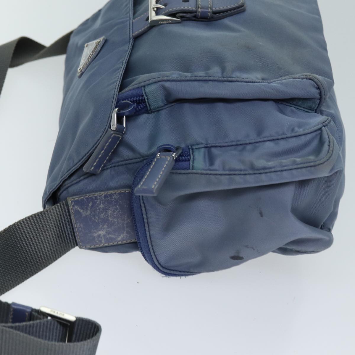 PRADA Shoulder Bag Nylon Blue bs13953