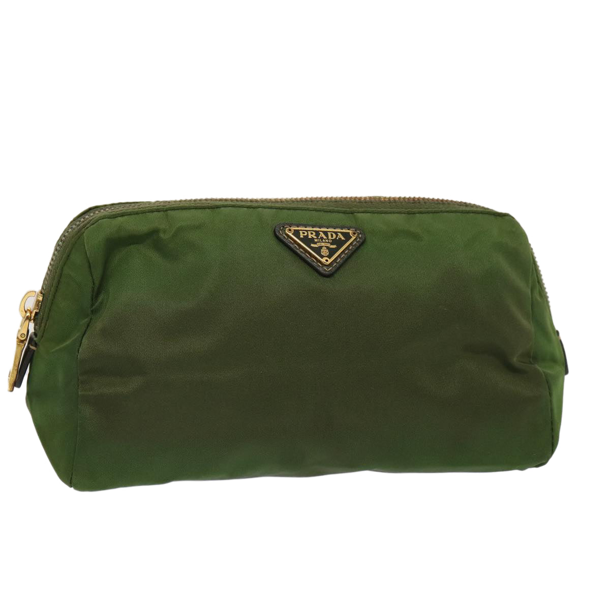 PRADA Pouch Nylon Green bs13968