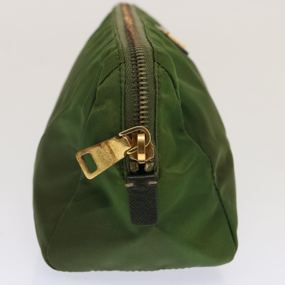 PRADA Pouch Nylon Green bs13968