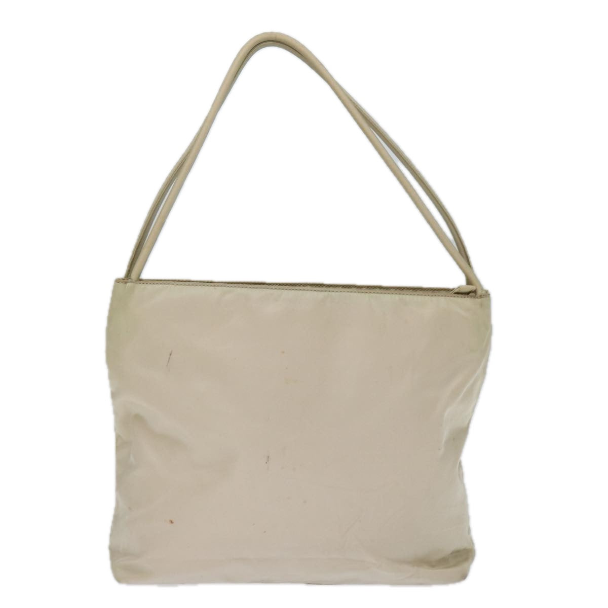 PRADA Tote Bag Nylon Beige Cream bs14045