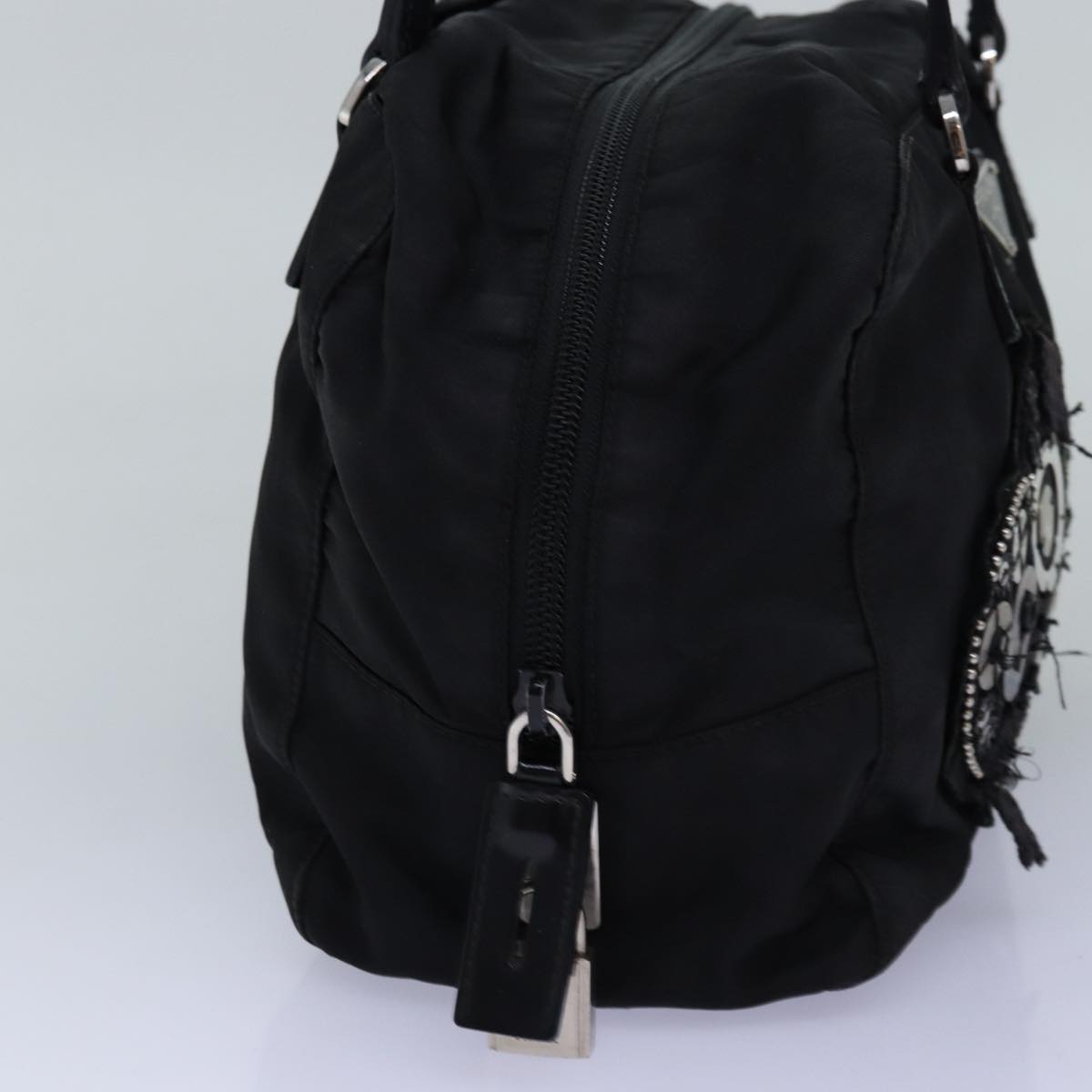 PRADA Hand Bag Nylon Black bs14085