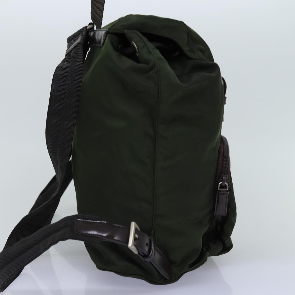 PRADA Backpack Nylon Green bs14087