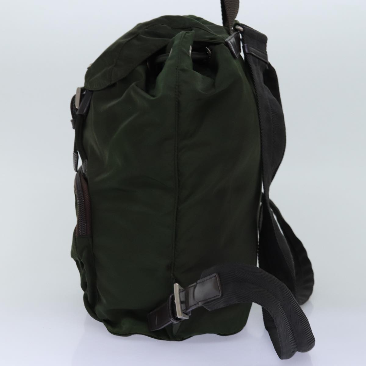 PRADA Backpack Nylon Green bs14087