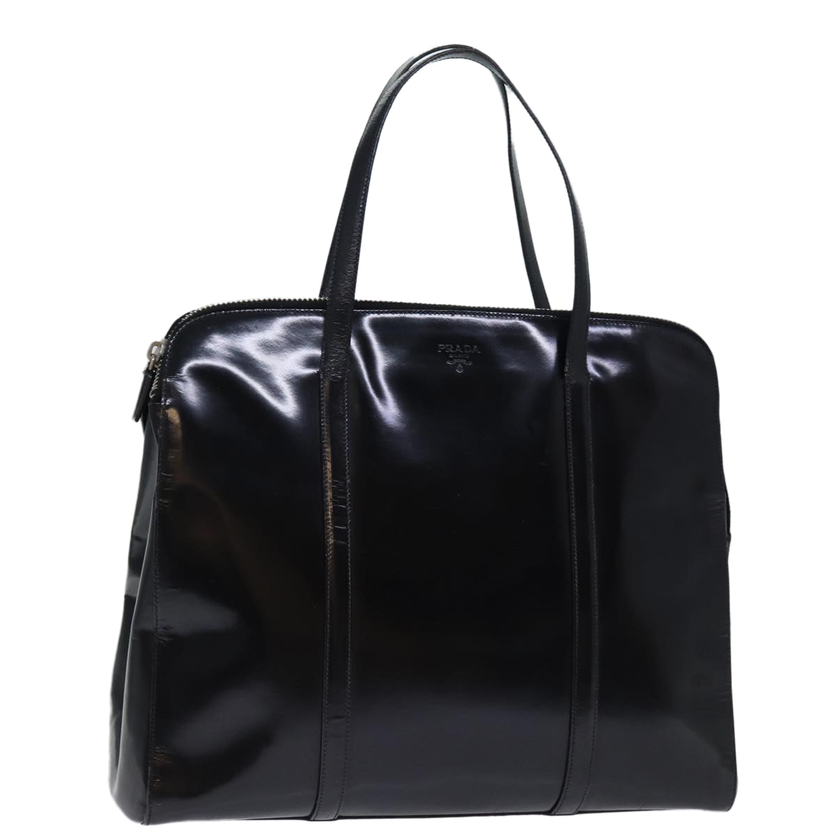 PRADA Tote Bag Patent leather Black bs14088